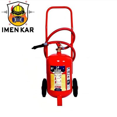 کپسول آتش نشانی پودر و گاز دژ چرخ دار ۲۵ کیلویی